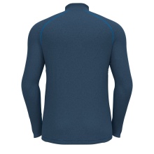 Odlo Fleece-Langarmshirt 1/2 Zip Rigi (ocieplające, Microfleece) blue wing niebieski męski